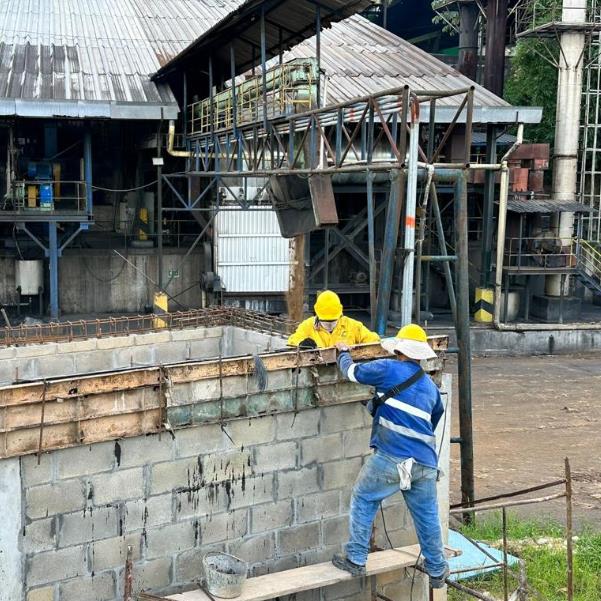 Trabajos de construcción en el proyecto San Fernando