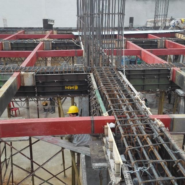 Estructura en construcción del edificio administrativo de EMPAS